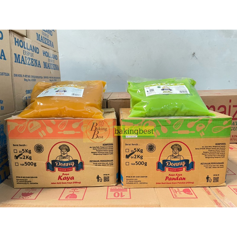 

Selai Srikaya California & Srikaya Pandan Donny Halal Packingan 2 kg