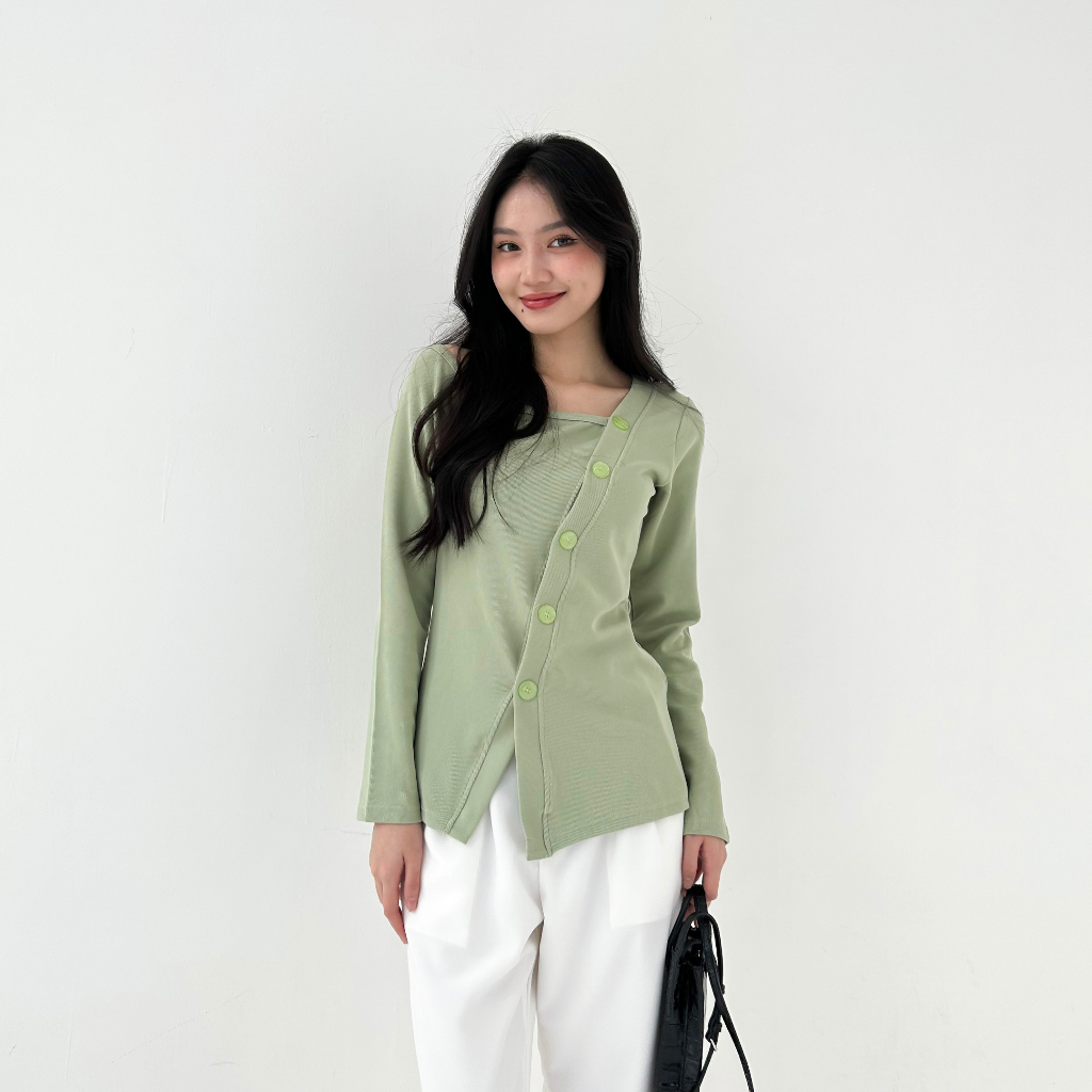 Beige Studio - Daniella Top / Atasan Lengan Panjang Wanita