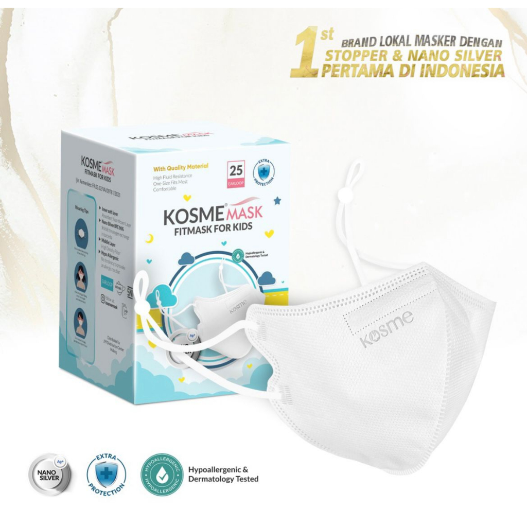 KOSMEMASK FITMASK NANO SILVER BUNDLING 3 BOX