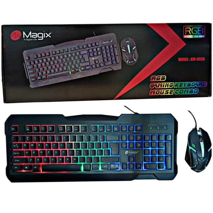 Keyboard Mouse Gaming RGB Satu Set Murah Dan Bagus