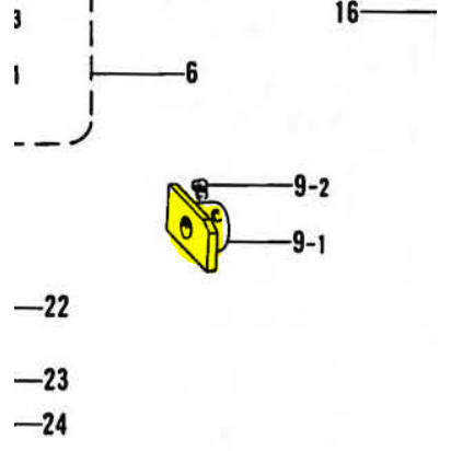 Looper Connecting Rod Guide Plate 111056001 Original Taiwan Mesin Jahit Make Up YX-926 / B-926