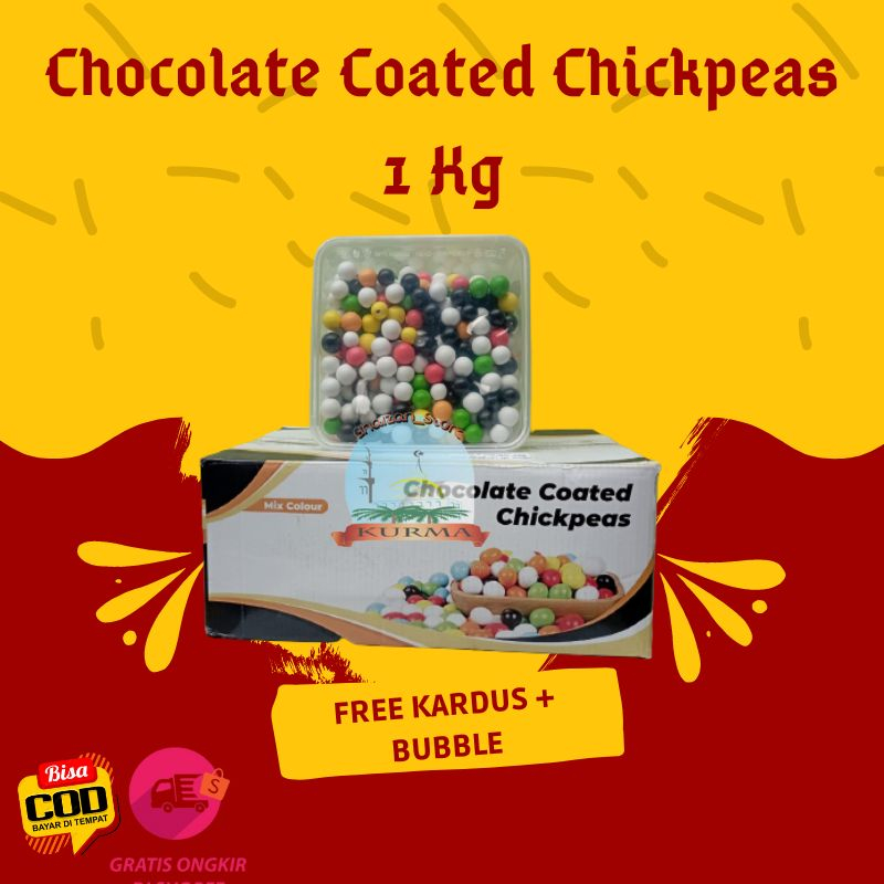 

Coklat Chocolate Coated Chickpeas 1 Kg || Chocolate Coated Chickpeas || Coklat Chacha || Coklat Kacang || Oleh Oleh Haji Umroh