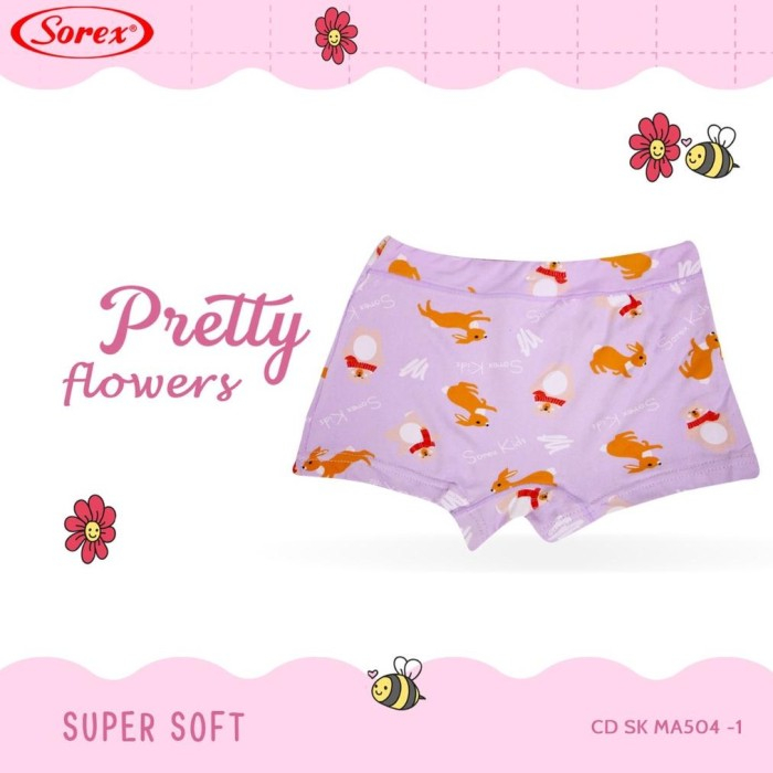 SOREX KIDS GIRL SK MA 504 CD BOXER CELANA DALAM ANAK CEWEK PEREMPUAN