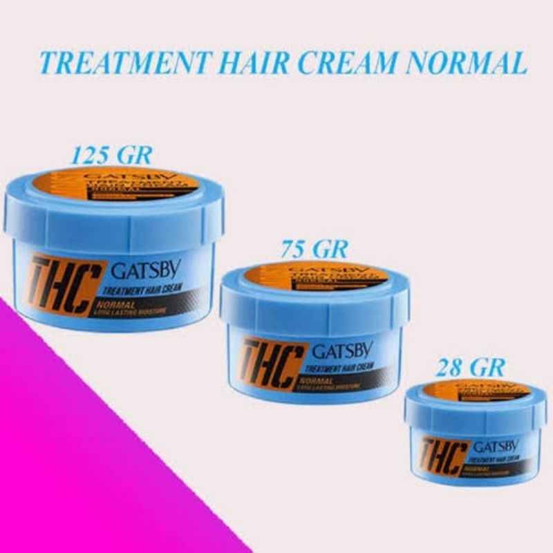 Gatsby treatment hair cream biru 28gr 70gr 125gr / Gatsby minyak rambut