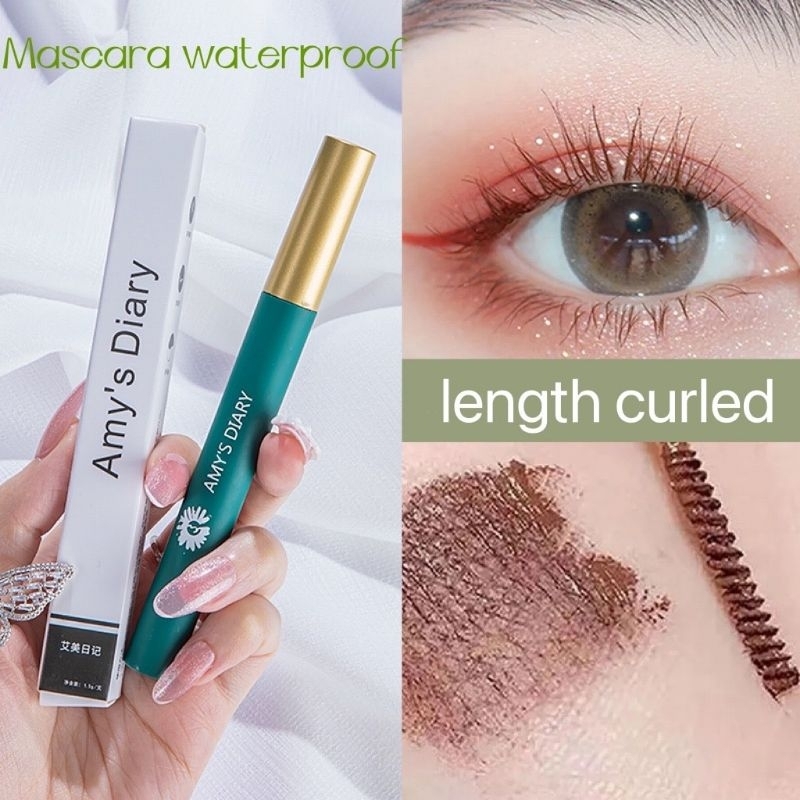 `ღ´ PHINKL `ღ´ Amys Dairy Mascara kemasan warna waterproof anti luntur bulu mata langsung lentik