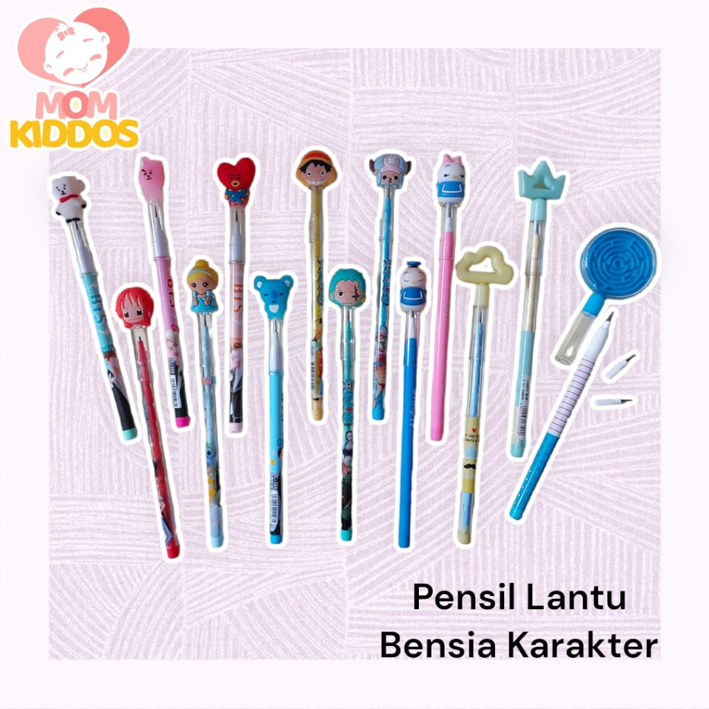 

Pensil Lantu Bensia Karakter / Pensil Mekanik 0.5mm 2.0mm