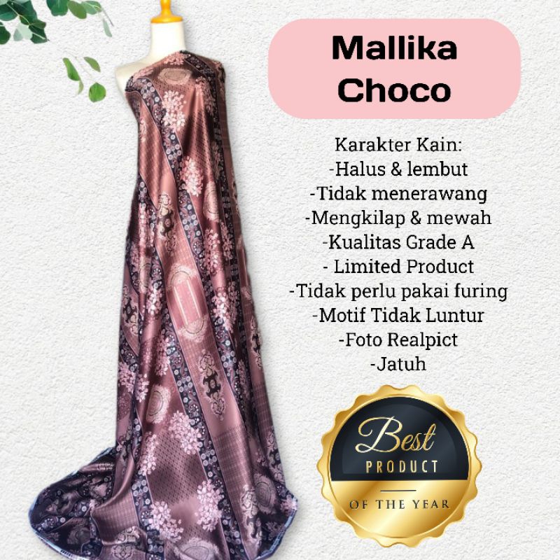 kain D. Silk motif  Mallika harga persetengah mtr 0,5 M