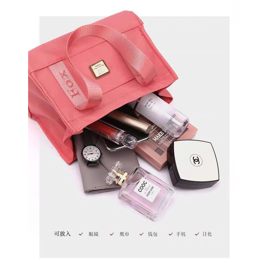 (PINK_IMP)  Colorfull New Import Tas Fashion Wanita. 27*20 Dalam Emboss Zipper Depan + Saku Sapp