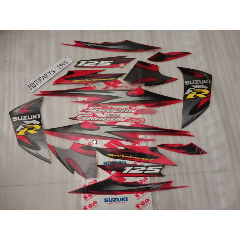 STIKER STRIPING BODY SUZUKI SHOGUN 125RR ORI SGP
