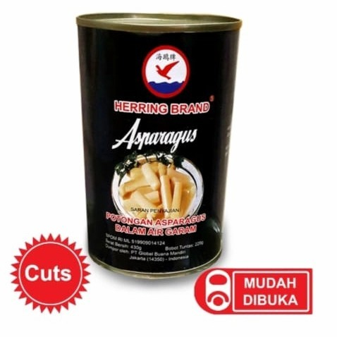 

Asparagus Cut Kaleng Herring Brand 430gr
