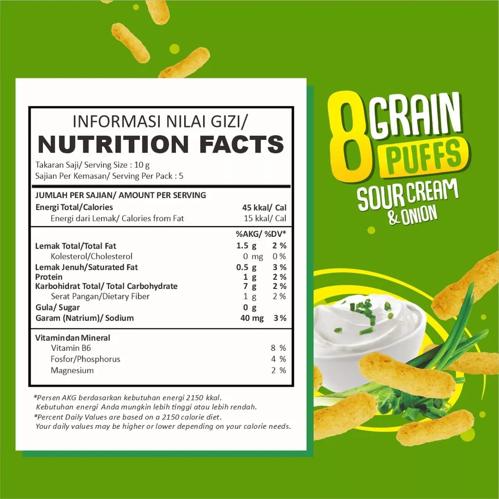 NOLA 8 NOLA 9 GRAIN PUFFS GLUTEN FREE MULTIGRAIN ALAMI | SNACK SEHAT BAYI CEMILAN ANAK CAMILAN DIET MAKANAN NON MSG