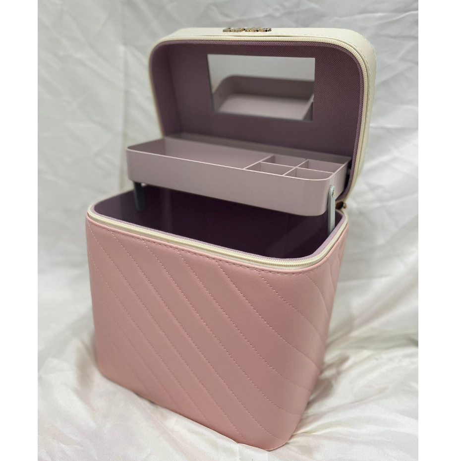 KZT-B2261 Kotak kosmetik / Tempat Make Up / Beauty Case/1 Tingkat Classy 22.5x17.5x23.5cm