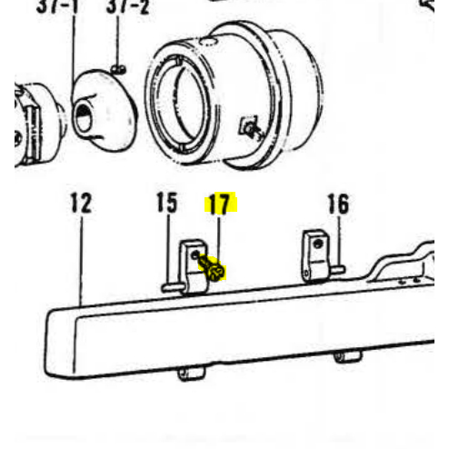 Screw M3.57-40X10 Baut 062671012 Ori Taiwan Mesin Jahit Make Up YX-926 / B-926