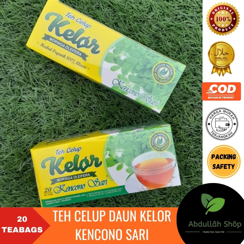 

Teh Celup Daun Kelor Moringa Tea Herbal Asli Original Kencono Sari Mengontrol Tekanan Darah