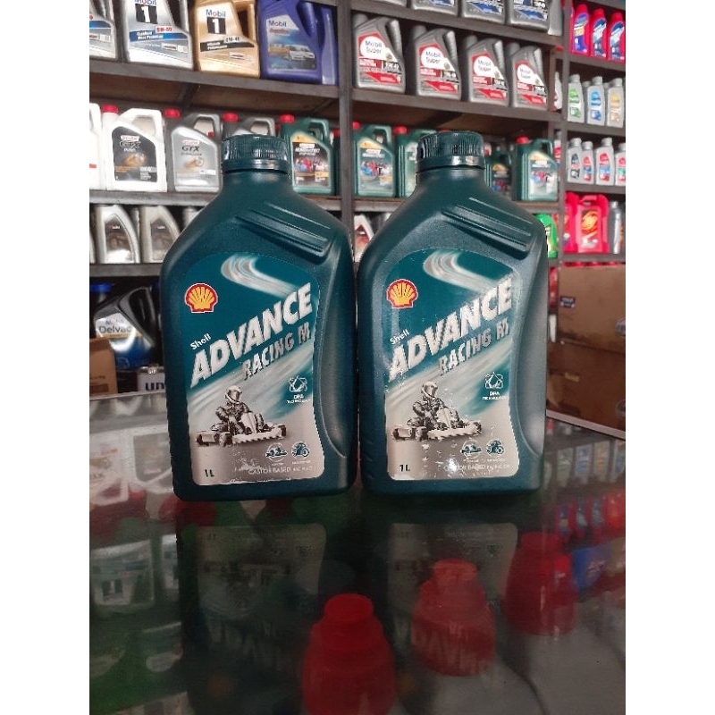 Oli samping Shell Advance Racing M kemasan 1L