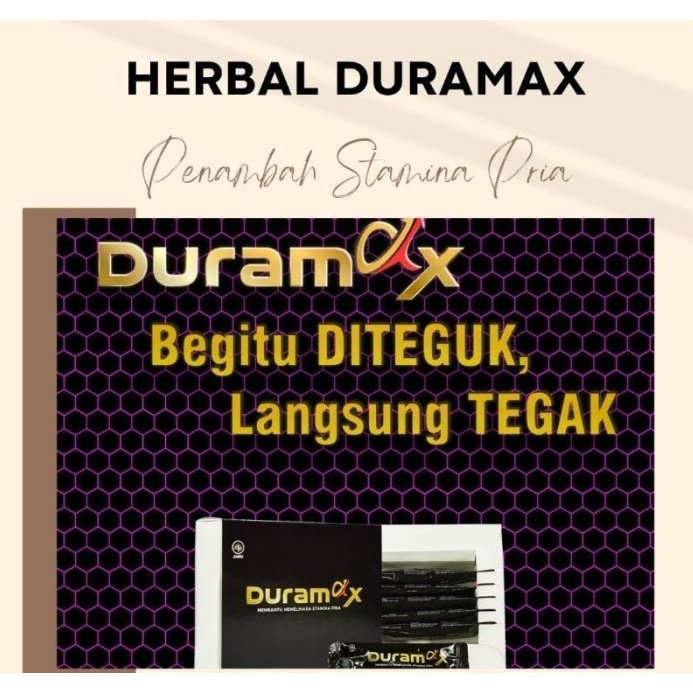 Privas Aman DURAMAX Minuman Serbuk untuk vitalitas Pria setara caturex