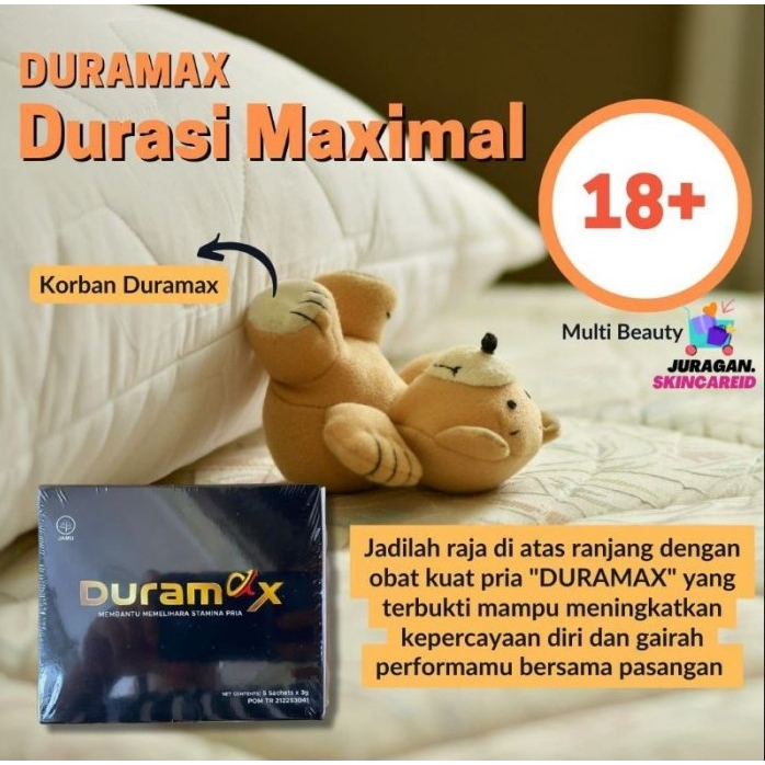 DURAMAX minuman serbuk herbal untuk vitalitas Pria setara laforta