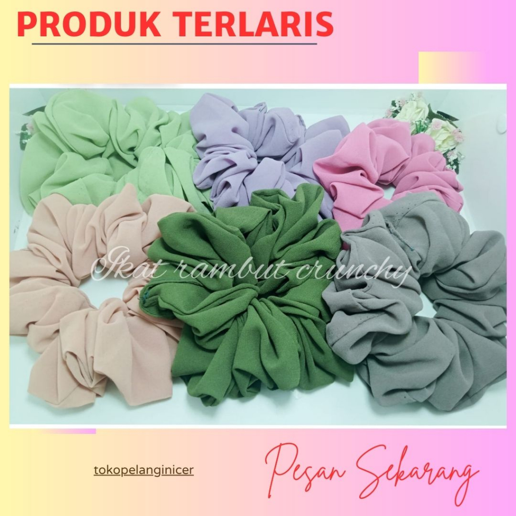 SCRUNCHIE INNER KUNCIR HIJAB JILBAB - IKAT RAMBUT KUCIR BESAR - IKAT RAMBUT CEPOL TEBAL