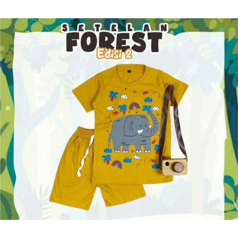 SETELAN FOREST SABLON PINEAPPLE