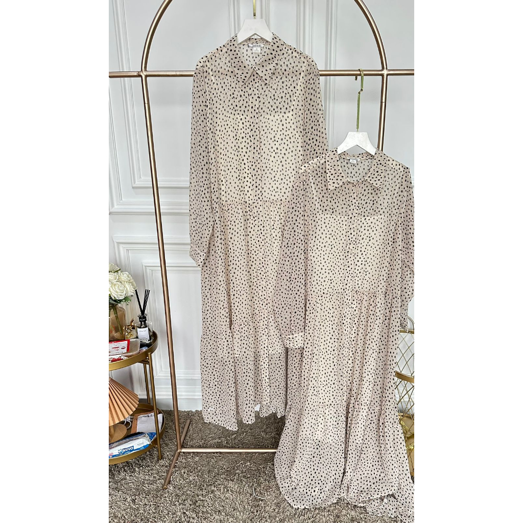 Mnk cotton flora shirt dress