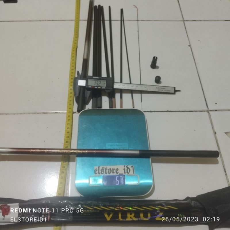 Tegek Joran Cenul ROS RUAS PENDEK King Cath Fish VIRUZ 240