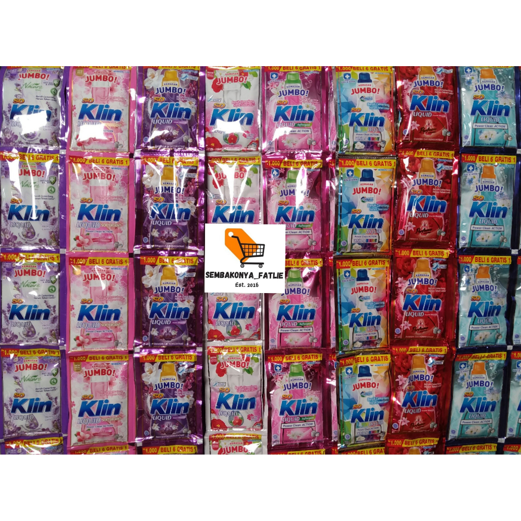 SOKLIN CAIR LIQUID JUMBO / 1 RENCENG ISI 14 SACHET