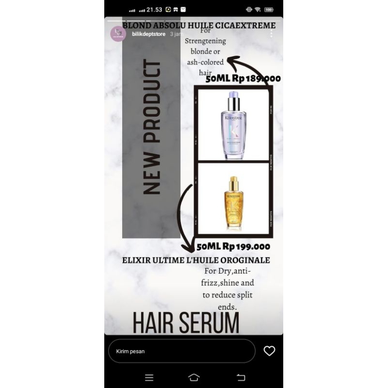 KERASTASE hair serum 50ml