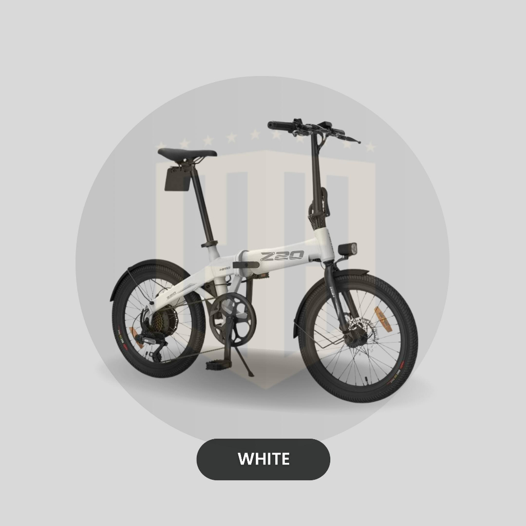 Xiaomi HIMO Z20 Sepeda Lipat Elektrik Smart Moped Bicycle 250W 80KM - White Black