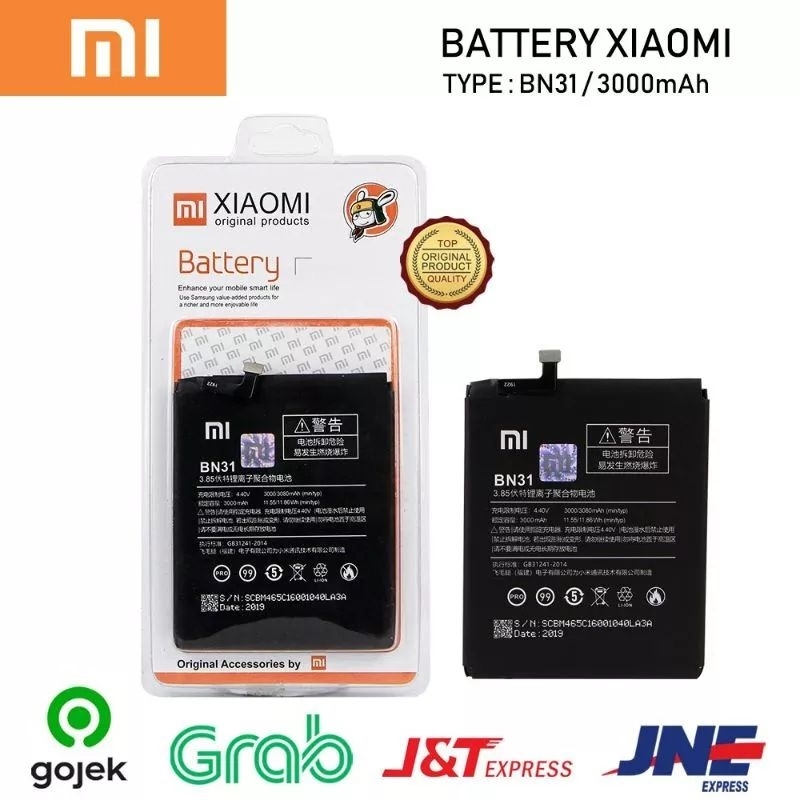 Battery Redmi Note 5A / Redmi Note 5A PRO Original ● BN31