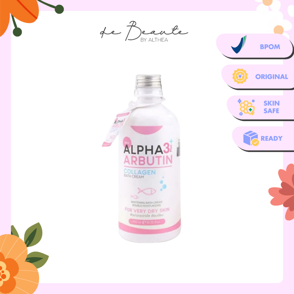 Precious Skin Alpha Arbutin 3 Plus Whitening Collagen Bath Cream Sabun Cair / Pemutih Badan 350ml