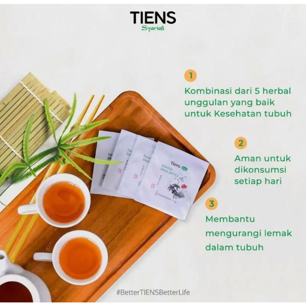 

( Terlaris Bisa Cod ) Tianshi Jiang Zhi Tea 100% Original Teh Penurun Berat Badan Pelangsing Tubuh Tiens Herbal Alami Sliming Tea Teh Detox