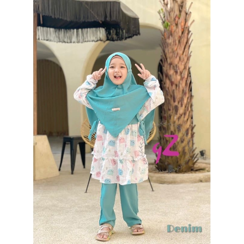 Oneset/Setcel anak crincle ORI By Gwenza