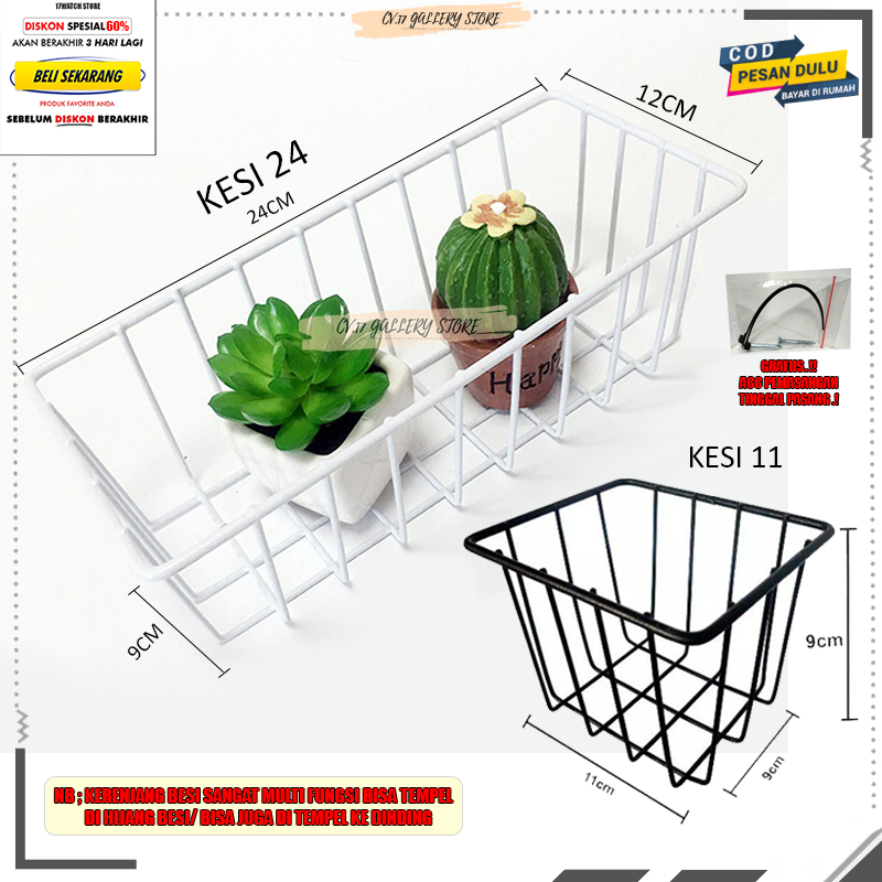 PROMO Hijang 52X35 Hiasan Dinding Gantungan Pajangan Clip Foto Keranjang Besi Ram Wall Grid Black Grid Wire Mesh Notes Rak Gantung Tempat penyimpanan Pajangan Decorasi Dekorasi Dinding Dingding Tempel Ruang Tamu Rumah Kamar Tidur Cowok Minimalis Murah