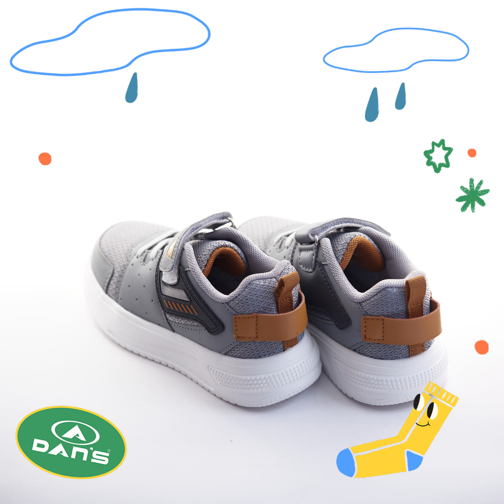 Dans Mavrik Sepatu Sneakers Anak Laki-Laki - Grey