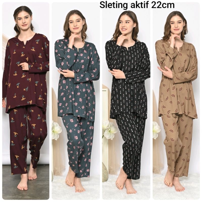 PAKET USAHA 10PC PIYAMA MUSLIMAH SLETING