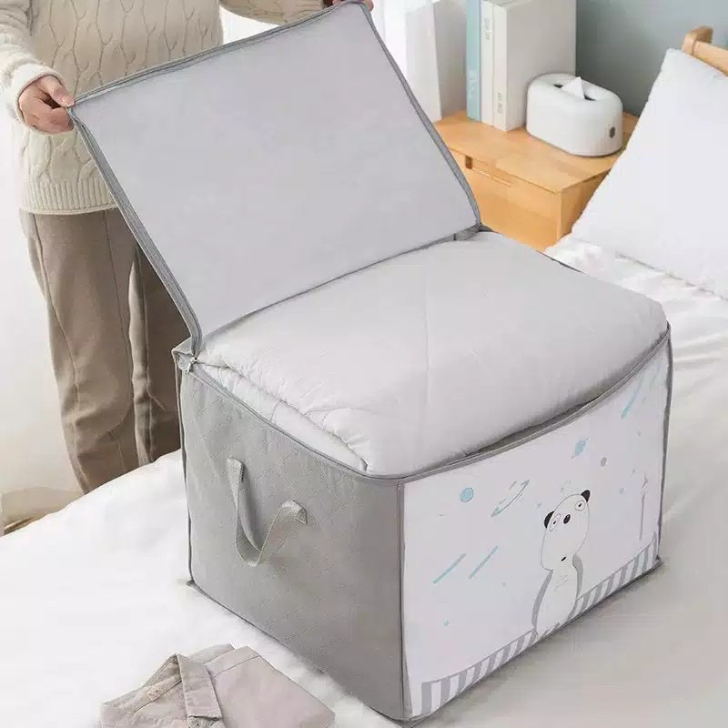 (Produk Baru) STORAGE BOX ORGANIZER Kotak Penyimpanan Sprei Bed Cover Tempat Tas Baju Selimut Karakter Sepatu