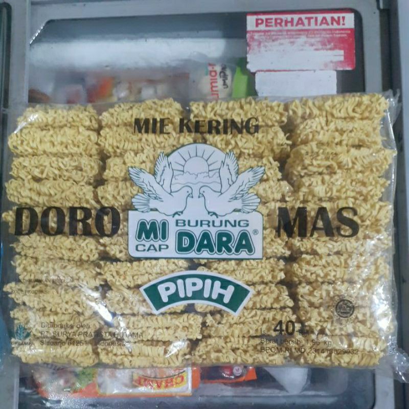 

Doroku Mie Kering pipih isi 40 pcs