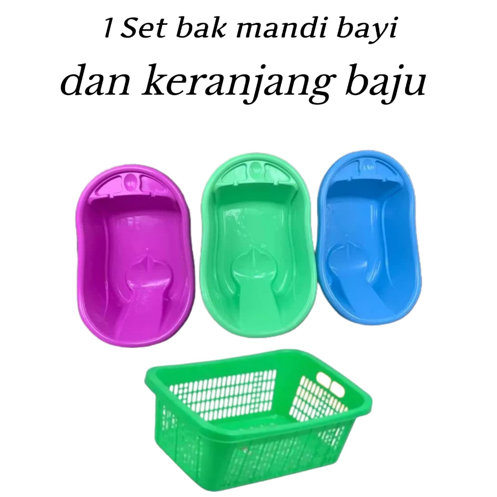 BAK MANDI BAYI POLIN / JOLANG MANDI BAYI + KERANJANG BAJU