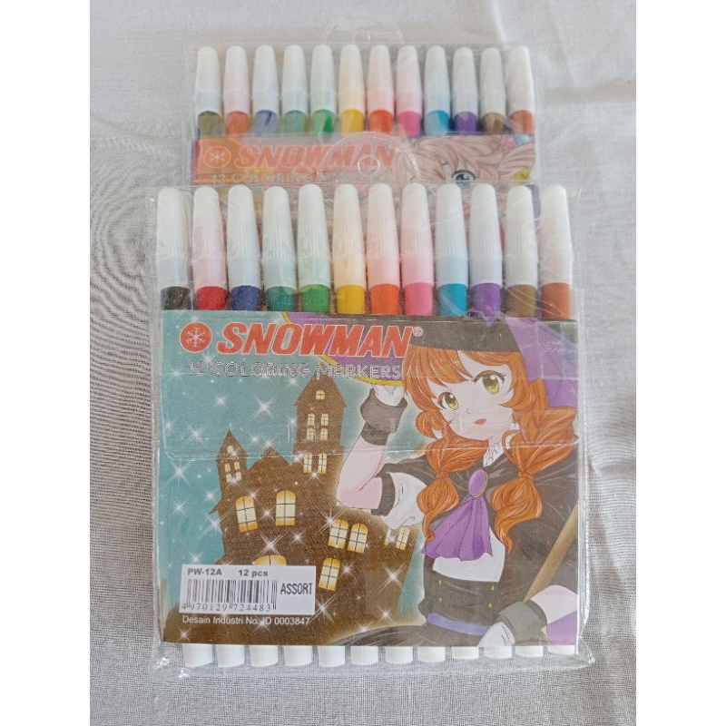 

Spidol Snowman 12 Warna / spidol snowman 1 pack (isi 12 warna)