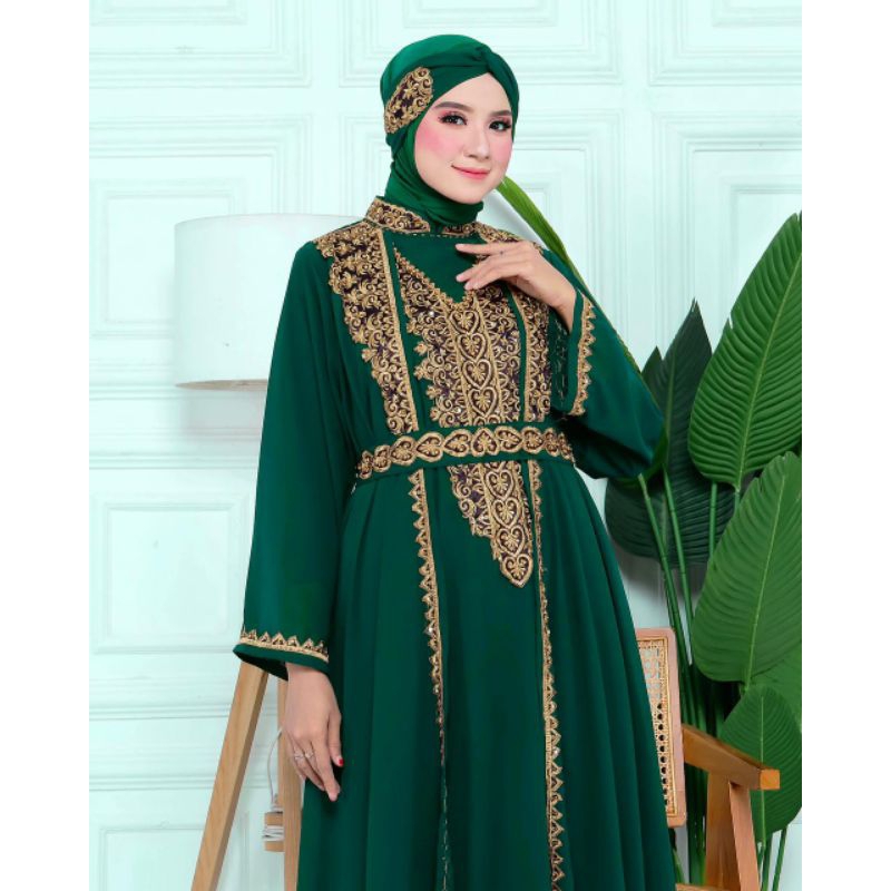 NEW PRODUK//HANASA SET FULL BORDIR PAYET PLUS INNER DAN TURBAN//BAHAN CERUTY BABYDOLL PREMIUM//SERAGAMAN KELUARGA//BAJU PESTA LAMARAN//BAJU WISUDA//BAJU KONDANGAN//BAJU LEBARAN//KAFTAN TERBARU//KAFTAN MODERN INDONESIA//KAFTAN ORIGINAL//BY PELANGI JAYA