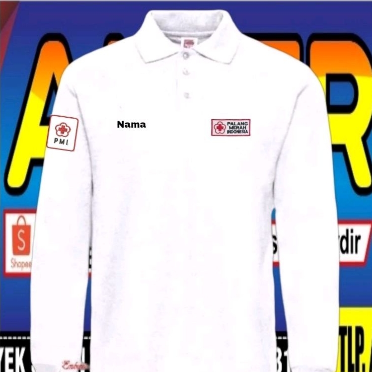 panjang Kaos PMI baju PMI kaos kerah PMI kaos katun PMI kaos polo PMI poloshirt PMI kaos katun PMI p