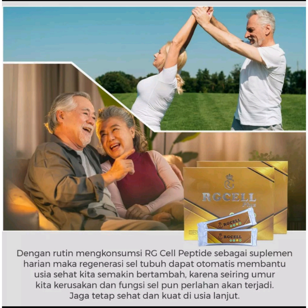 RG Cell 100% Peptide Suplemen Sehat Regenerasi Sel Tubuh BPOM