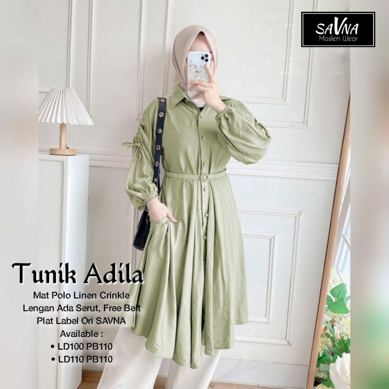 KS TUNIK ADILA By SAVNA | TUNIK TERBARU| TUNIK KEKINI