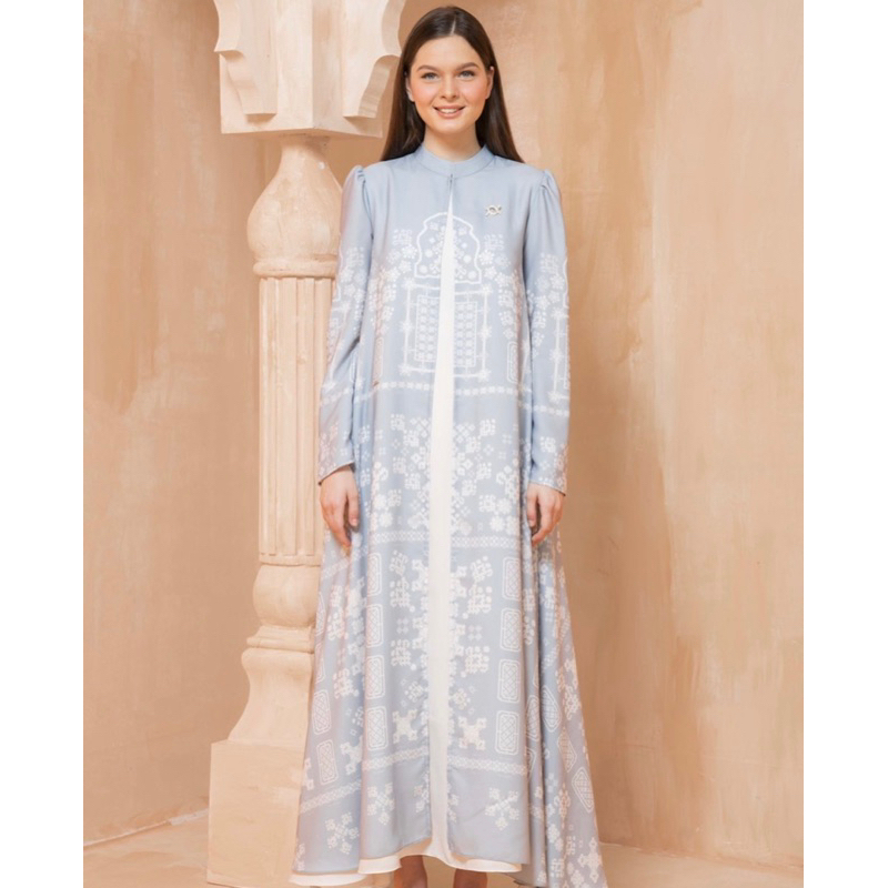 Wearing Klamby Mashrabiya Outer Azure