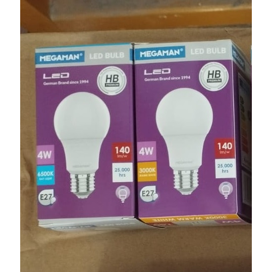 LAMPU / BOHLAM MEGAMAN HB PREMIUM LEDBULB-A 4W YTA60Z2 - Kuning