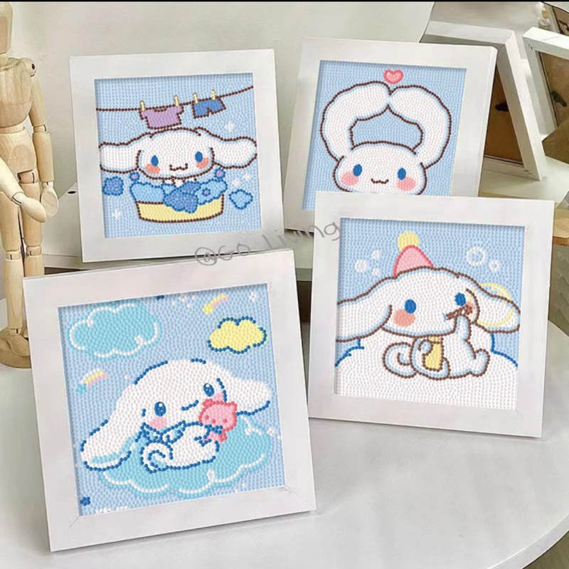

[DISKON 80%] CINNAMONROLL Lotso Kuromi Melody Spongebob Diamond Painting Kreatif Diamond Paint Berlian Bulat DIY Berlian DIY Dengan Bingkai Foto Diamondpainting