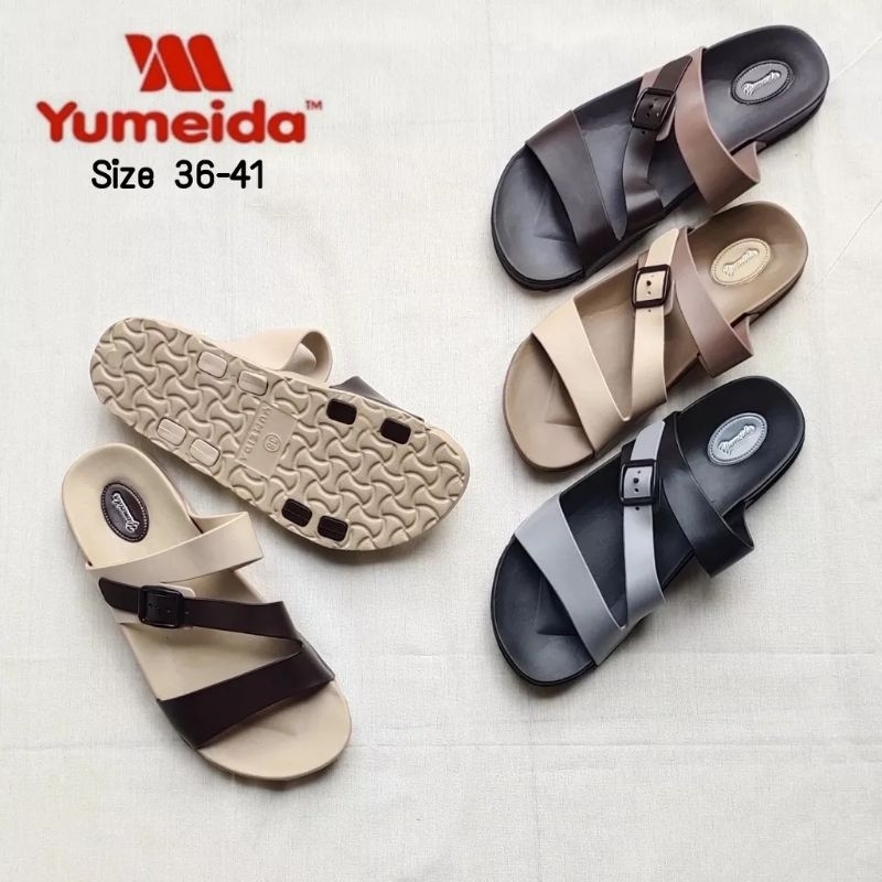 SANDAL SELOP KARET WANITA MURAH BERKUALITAS ANTI SLIP - YUMEIDA LD 7121