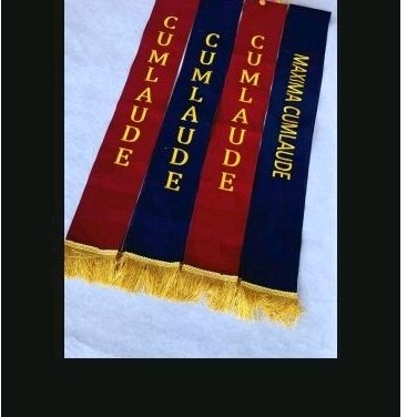 (1 HARI JADI)SELEMPANG WISUDA  BORDIR  RUMBAI