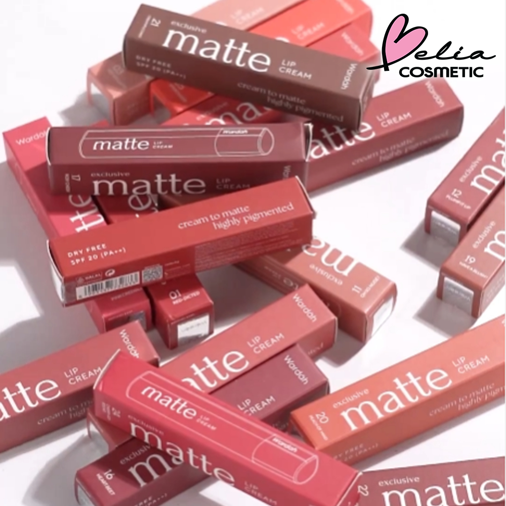 ❤ BELIA ❤ WARDAH Matte Lip Cream | Non Dry Formula, High Pigmented, SPF 20 PA++ | Moist Lip Cream | Matte | Melembabkan | Tekstur Velvety | Halus | No Cracking