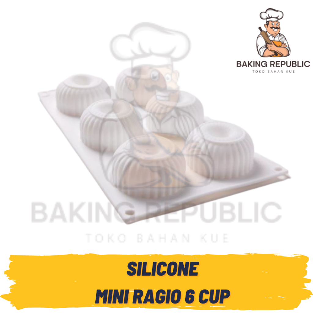 SILICONE MINI RAGIO 6 CUP | CETAKAN DESSERT KUE MINI TART | CETAKAN PREMIUM